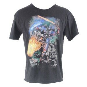 Transformers Sz XL Black Multi 100% Cotton Tee T Shirt
